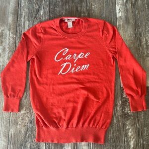 BANANAS REPUBLIC RED SWEATER, XSMALL